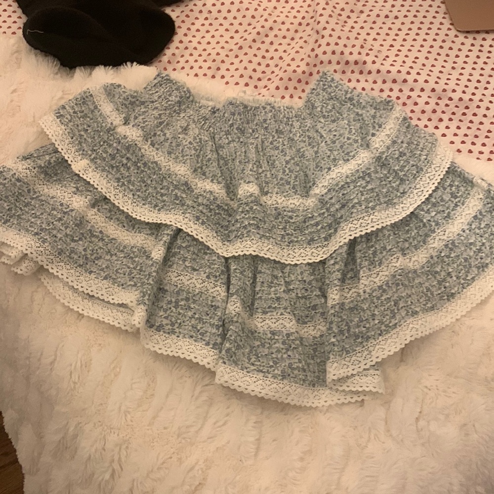 Aerie Preppy Flower Skirt